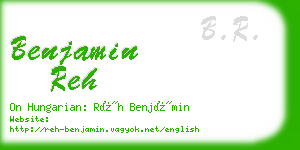 benjamin reh business card